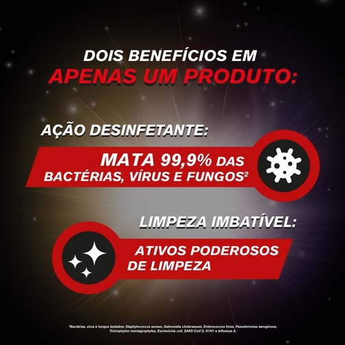 DESINFETANTE VEJA POWER ACTION MULTISSUPERFÍCIES LAVANDA 1L