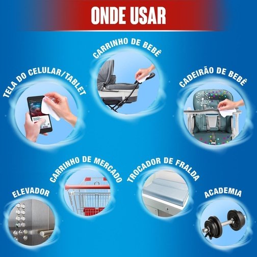 LENÇOS DESINFETANTES LYSOL PODER CÍTRICO 72 UNIDADES