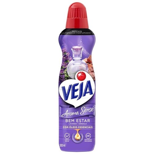 LIMPADOR PERFUMADO VEJA AROMA SENSE BEM ESTAR 500ML COM ÓLEOS ESSENCIAIS