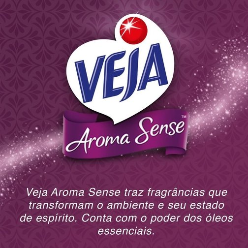LIMPADOR PERFUMADO VEJA AROMA SENSE EUFORIA 500ML COM ÓLEOS ESSENCIAIS