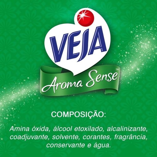LIMPADOR PERFUMADO VEJA AROMA SENSE FRESCOR 1L COM ÓLEOS ESSENCIAIS