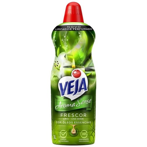 LIMPADOR PERFUMADO VEJA AROMA SENSE FRESCOR 1L COM ÓLEOS ESSENCIAIS