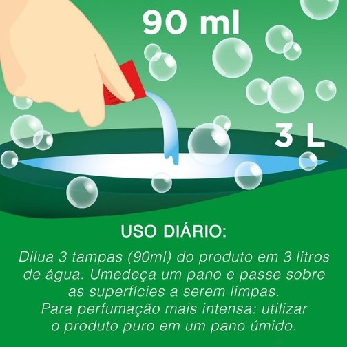 LIMPADOR PERFUMADO VEJA AROMA SENSE FRESCOR 2L COM ÓLEOS ESSENCIAIS