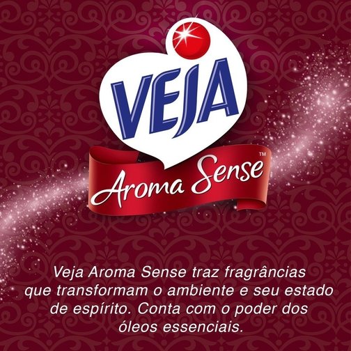 LIMPADOR PERFUMADO VEJA AROMA SENSE ROMANCE 1L COM ÓLEOS ESSENCIAIS