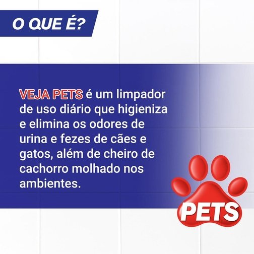 LIMPADOR PERFUMADO VEJA PETS DESODORIZADOR CITRUS 2L