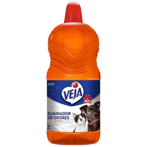 LIMPADOR PERFUMADO VEJA PETS DESODORIZADOR CITRUS 2L