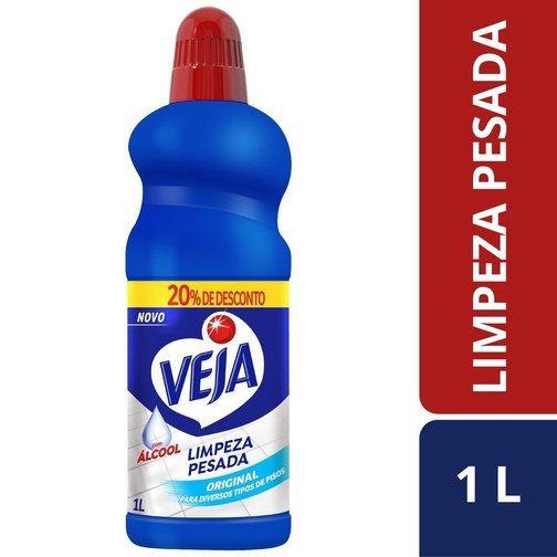 LIMPADOR LIMPEZA PESADA VEJA ORIGINAL 1L COM 20% DE DESCONTO