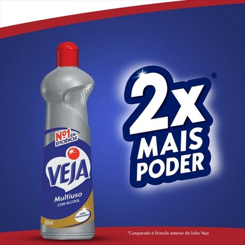 LIMPADOR MULTIUSO VEJA COM ÁLCOOL 500ML