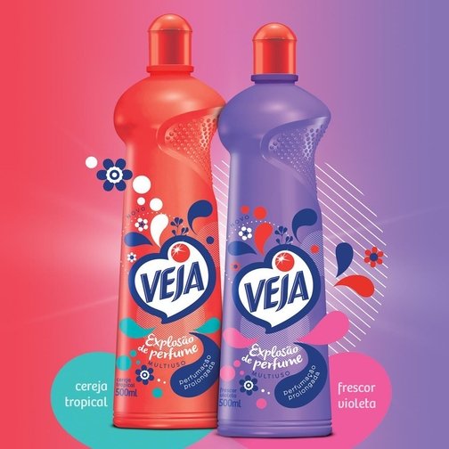 LIMPADOR MULTIUSO VEJA EXPLOSÃO DE PERFUME FRESCOR VIOLETA 500ML