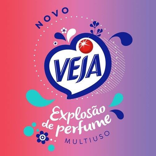LIMPADOR MULTIUSO VEJA EXPLOSÃO DE PERFUME FRESCOR VIOLETA 500ML