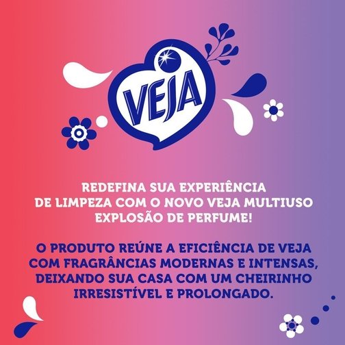 LIMPADOR MULTIUSO VEJA EXPLOSÃO DE PERFUME FRESCOR VIOLETA 500ML