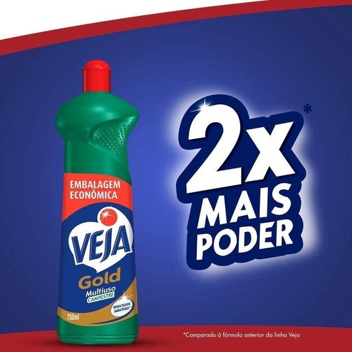 LIMPADOR MULTIUSO VEJA GOLD CAMPESTRE 750ML EMBALAGEM ECONÔMICA