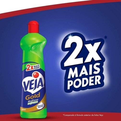 LIMPADOR MULTIUSO VEJA GOLD MAÇÃ VERDE 500ML