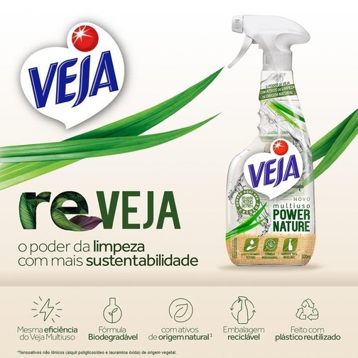 LIMPADOR MULTIUSO VEJA NATURAL VEJA POWER NATURE SPRAY 500ML