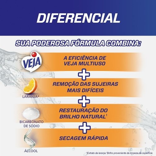 LIMPADOR MULTIUSO VEJA POWER FUSION LARANJA SPRAY 500ML