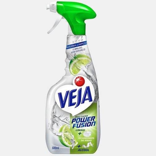 LIMPADOR MULTIUSO VEJA POWER FUSION LIMÃO SPRAY 500ML
