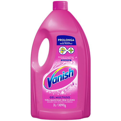 TIRA MANCHAS VANISH GEL MULTIUSO ROUPAS COLORIDAS 3L