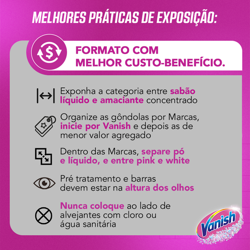 TIRA MANCHAS VANISH GEL MULTIUSO ROUPAS COLORIDAS 3L