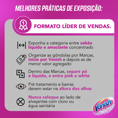 TIRA MANCHAS VANISH PÓ CRYSTAL WHITE ROUPAS BRANCAS 400G