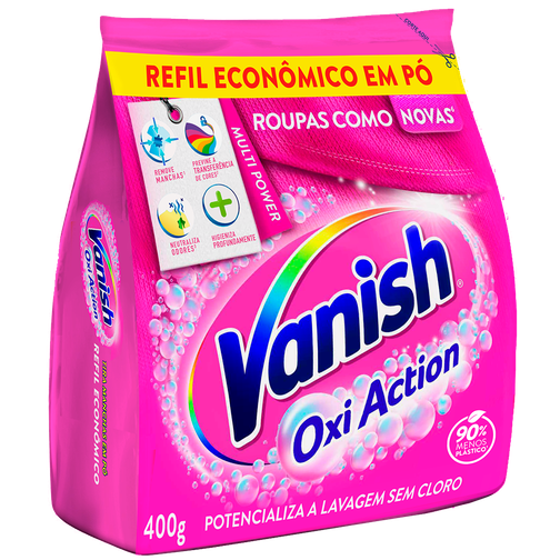 TIRA MANCHAS VANISH PÓ MULTI POWER ROUPAS COLORIDAS 400G