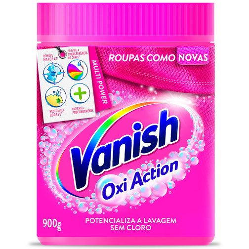 TIRA MANCHAS VANISH PÓ MULTI POWER ROUPAS COLORIDAS 900G