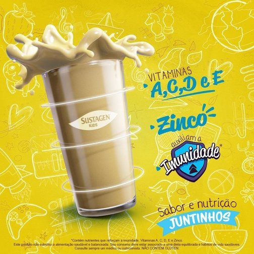 COMPLEMENTO ALIMENTAR SUSTAGEN KIDS SABOR BAUNILHA